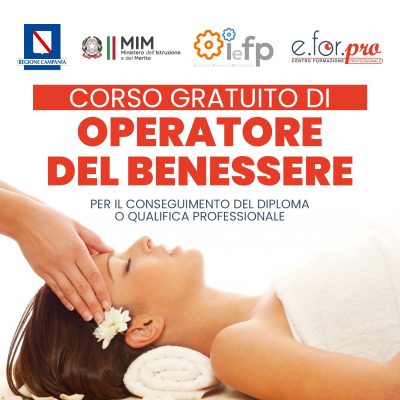 corso gratuito operatore del benessere eforpro